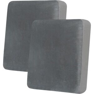 Gray Velvet Couch Cushion Covers 2pk Soft Sofa/Couch Seat Cushion Covers